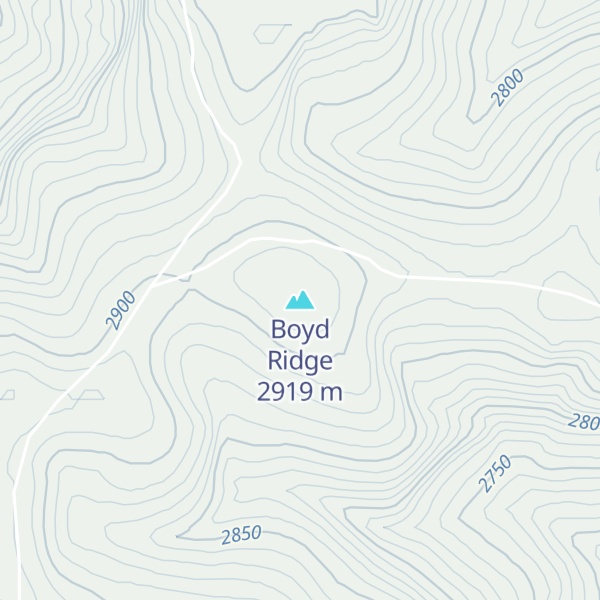 Map of Boyd Ridge
