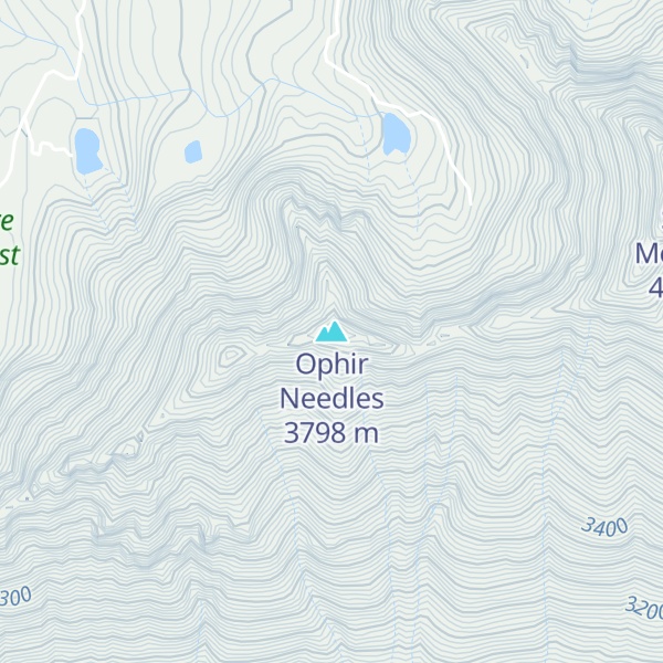 Map of Ophir Needles