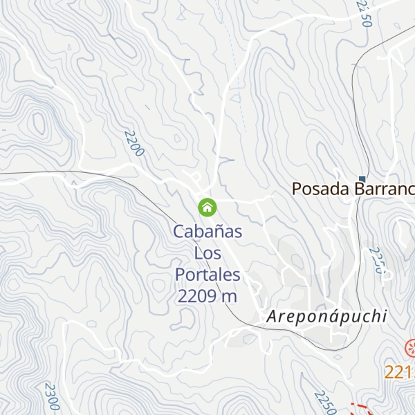 Map of Cabañas Los Portales