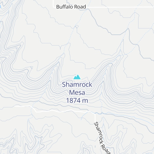 Map of Shamrock Mesa