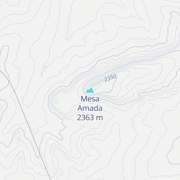 Map of Mesa Amada