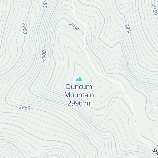 Map of Duncum Mountain