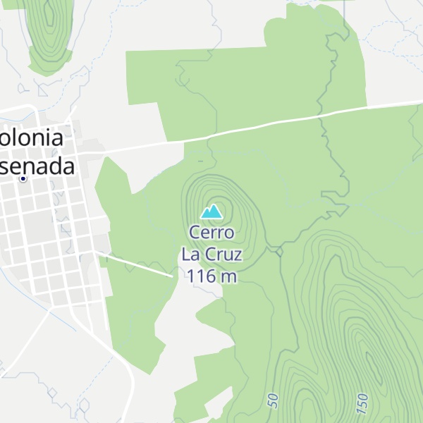 Map of Cerro La Cruz