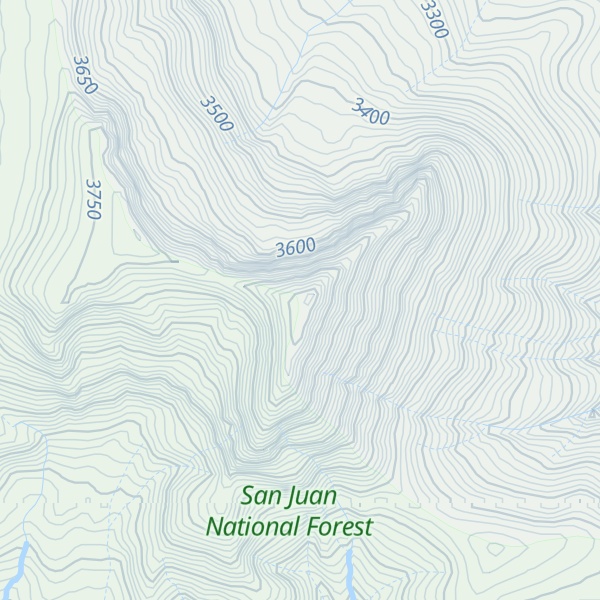 Map of Grayrock Peak
