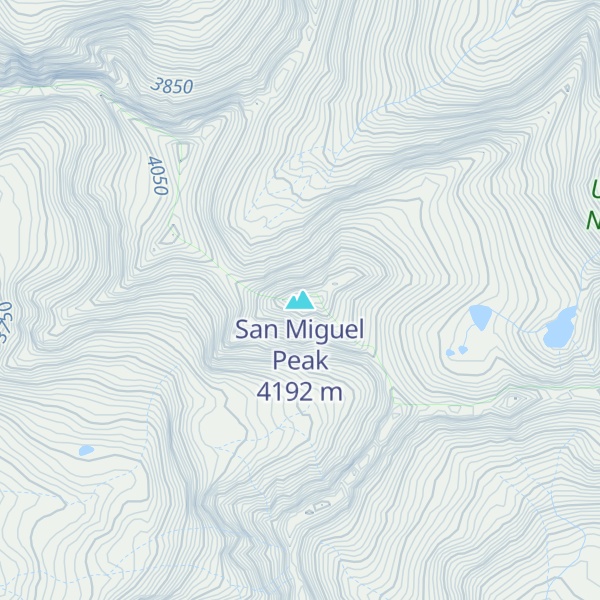 Map of San Miguel Peak