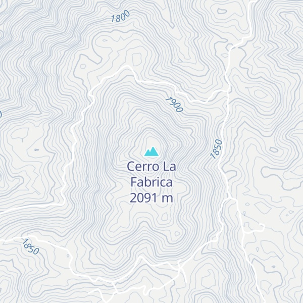 Map of Cerro La Fabrica