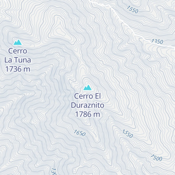 Map of Cerro El Duraznito