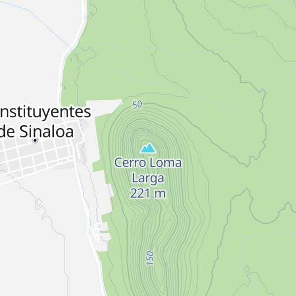 Map of Cerro Loma Larga