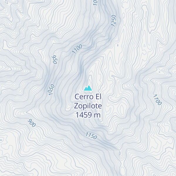 Map of Cerro El Zopilote