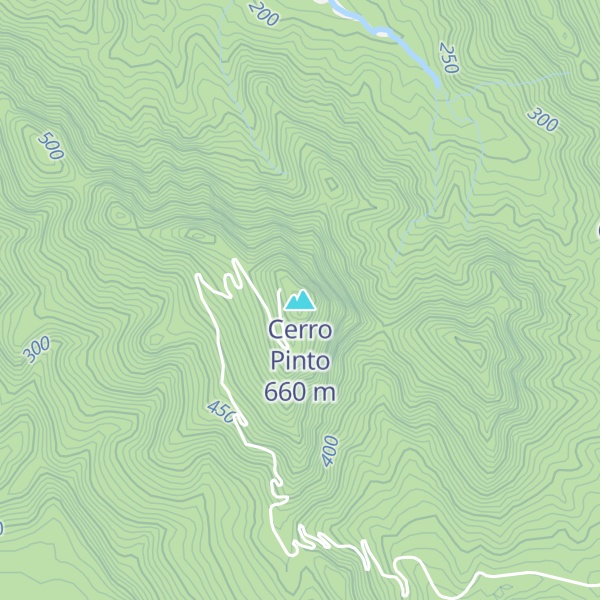 Map of Cerro Pinto