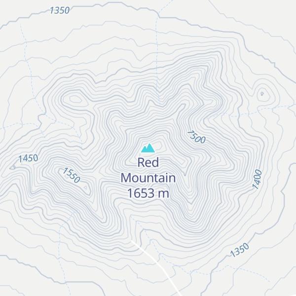 Map of Red Mountain