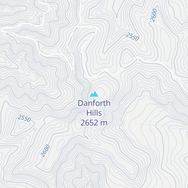 Map of Danforth Hills