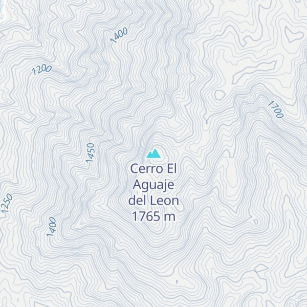 Map of Cerro El Aguaje del Leon