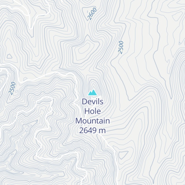 Map of Devils Hole Mountain