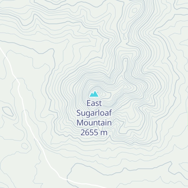 Map of East Sugarloaf Mountain