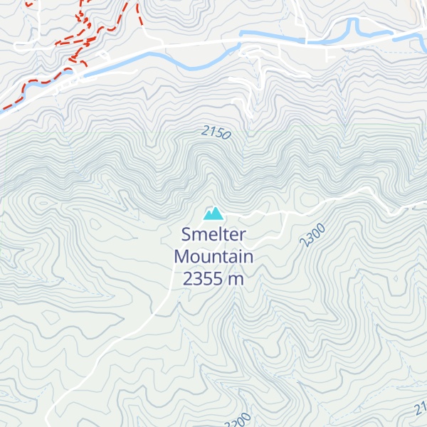Map of Smelter Mountain
