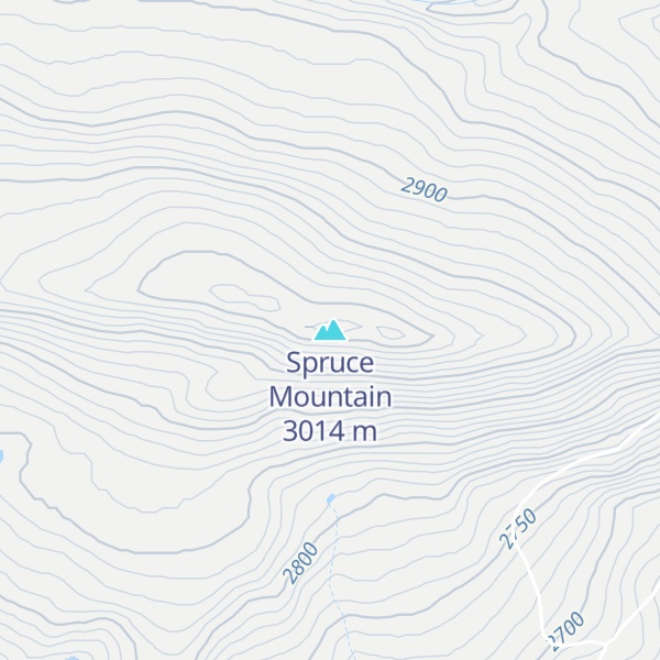 Map of Spruce Mountain