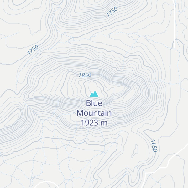 Map of Blue Mountain