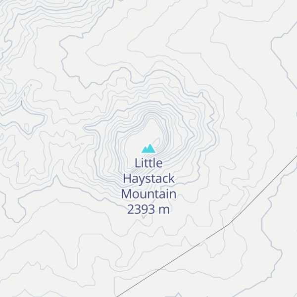 Map of Little Haystack Mountain