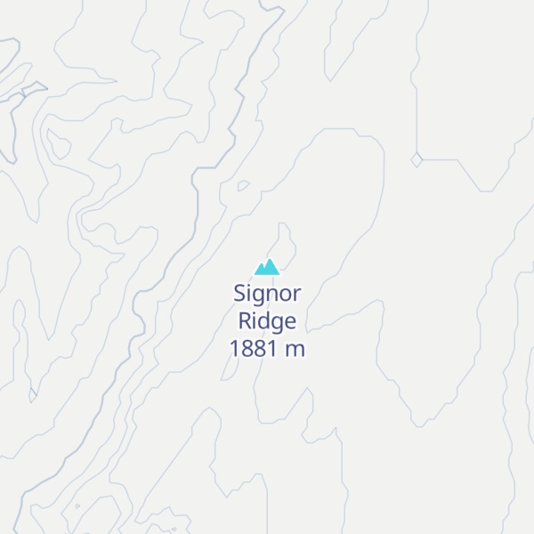 Map of Signor Ridge