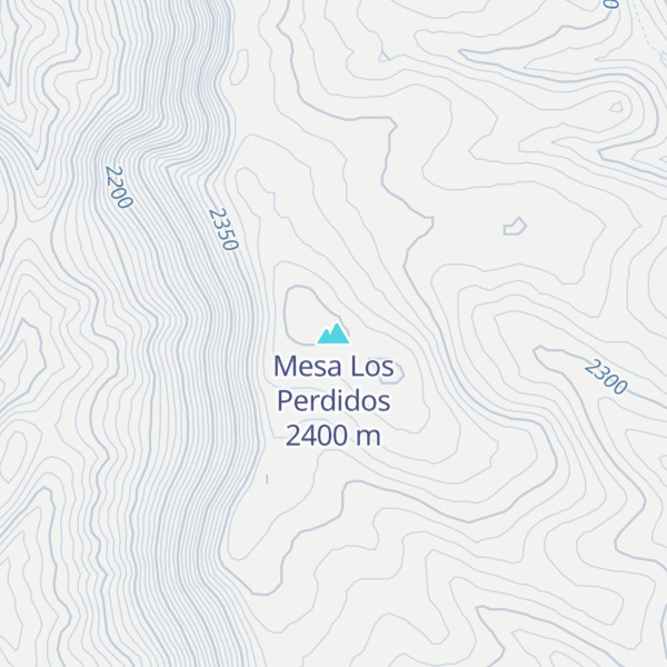 Map of Mesa Los Perdidos