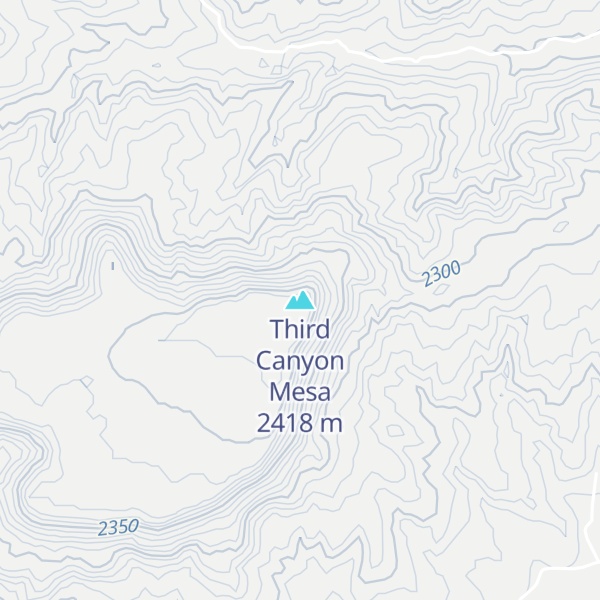 Map of Third Canyon Mesa