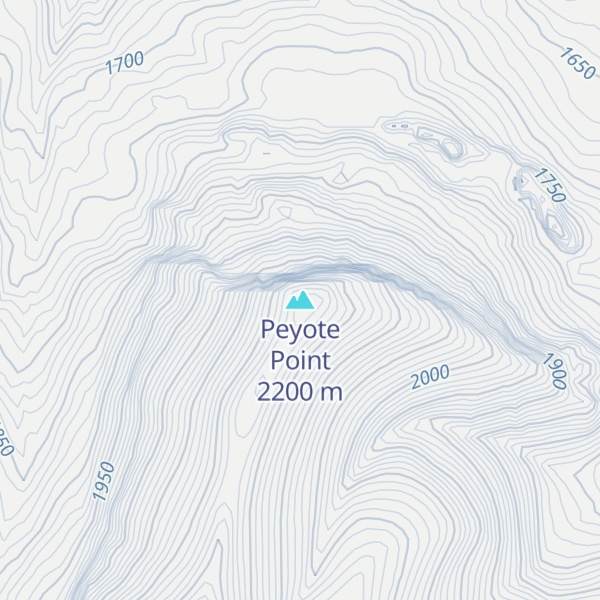 Map of Peyote Point
