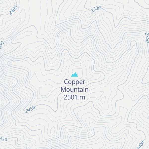 Map of Copper Mountain
