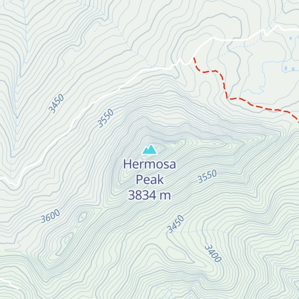 Map of Hermosa Peak