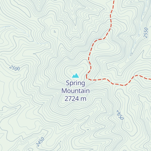 Map of Spring Mountain