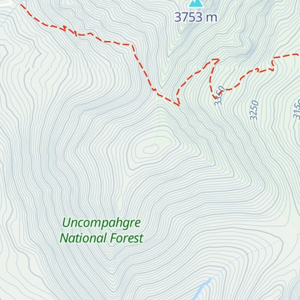 Map of Whipple Mountain