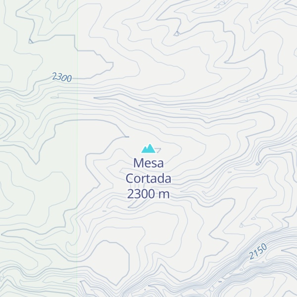 Map of Mesa Cortada