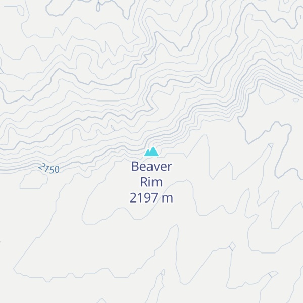 Map of Beaver Rim