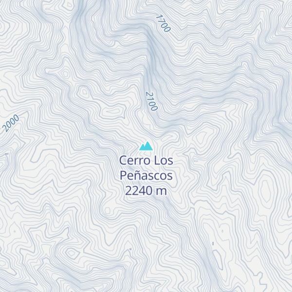 Map of Cerro Los Peñascos
