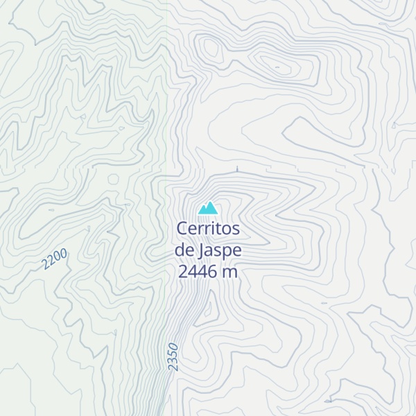 Map of Cerritos de Jaspe