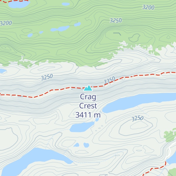 Map of Crag Crest