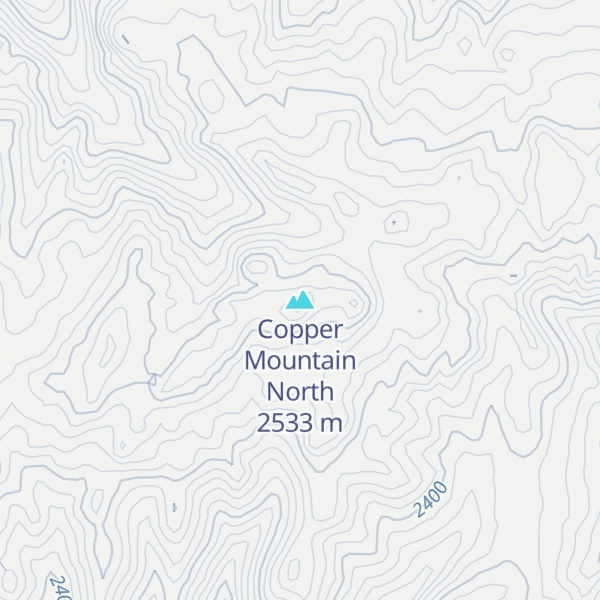 Map of Copper Mountain North