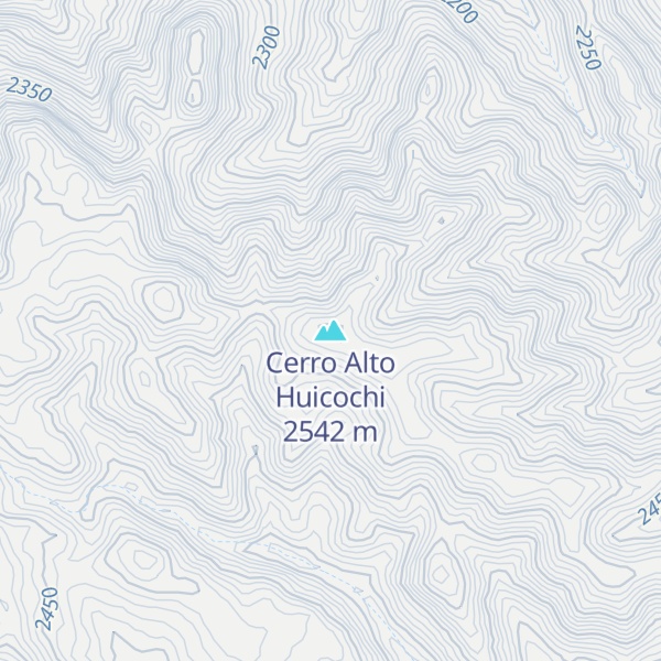 Map of Cerro Alto Huicochi