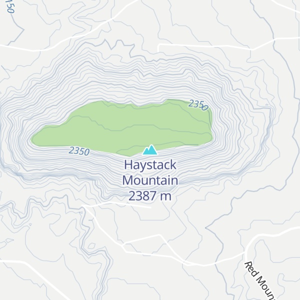 Map of Haystack Mountain