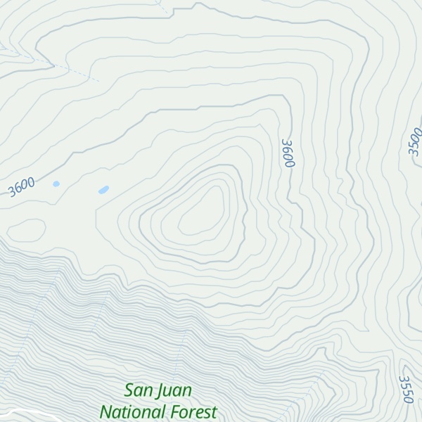Map of Flattop Mountain
