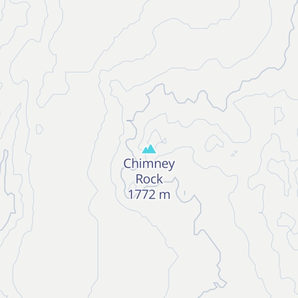 Map of Chimney Rock
