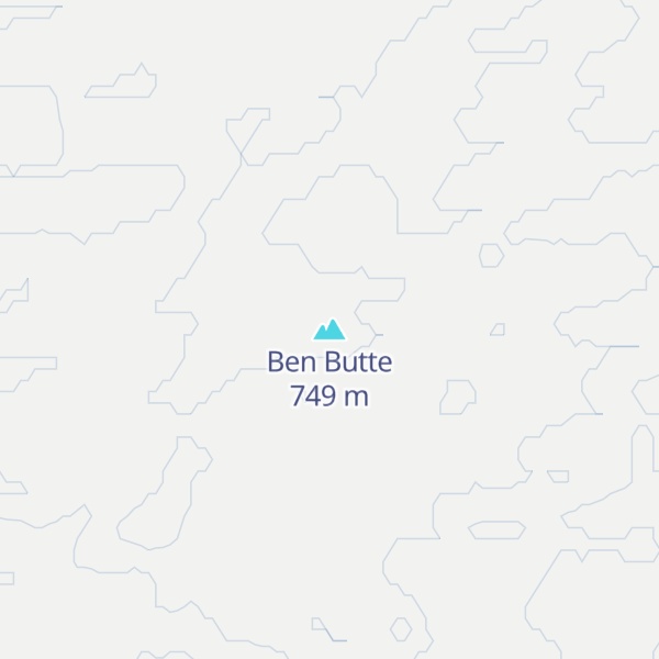 Map of Ben Butte