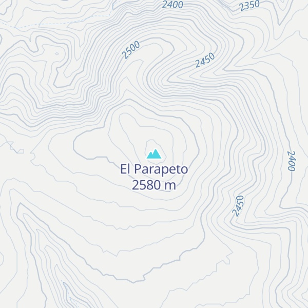 Map of El Parapeto