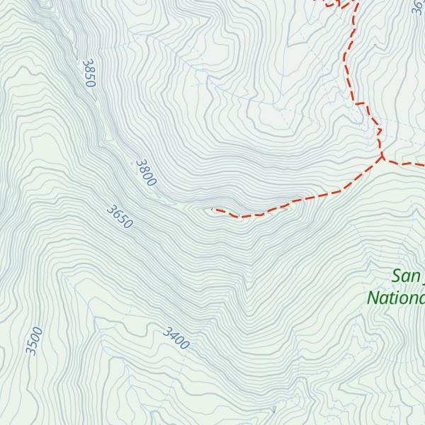 Map of Cross Mountain
