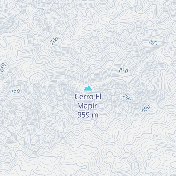 Map of Cerro El Mapiri