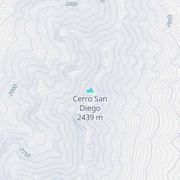 Map of Cerro San Diego