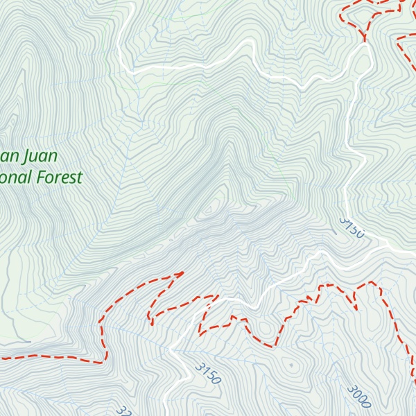 Map of Olga Little Mountain