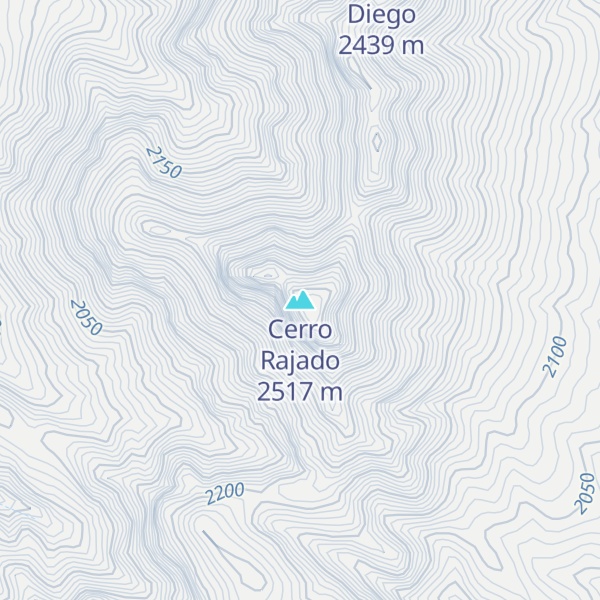 Map of Cerro Rajado
