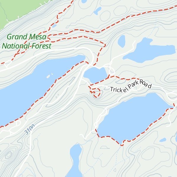 Map of Grand Mesa Visitor Center