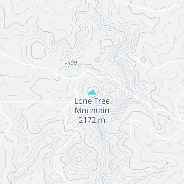 Map of Lone Tree Mountain